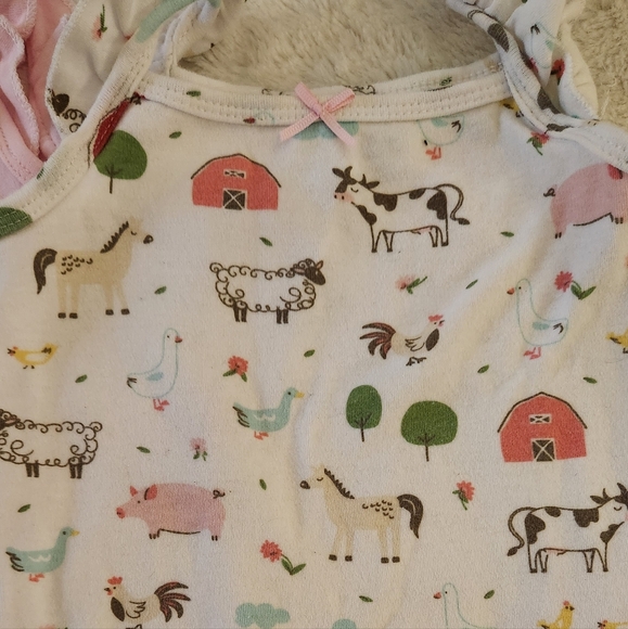 Hudson Baby Romper Onesies 2-Pack, Farm Theme, 24 Month - Picture 3 of 5